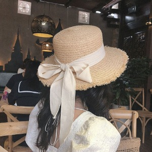 밀짚모자 여름 휴양지 빈티지 라탄 바캉스 비치 여성 모자 여름휴가