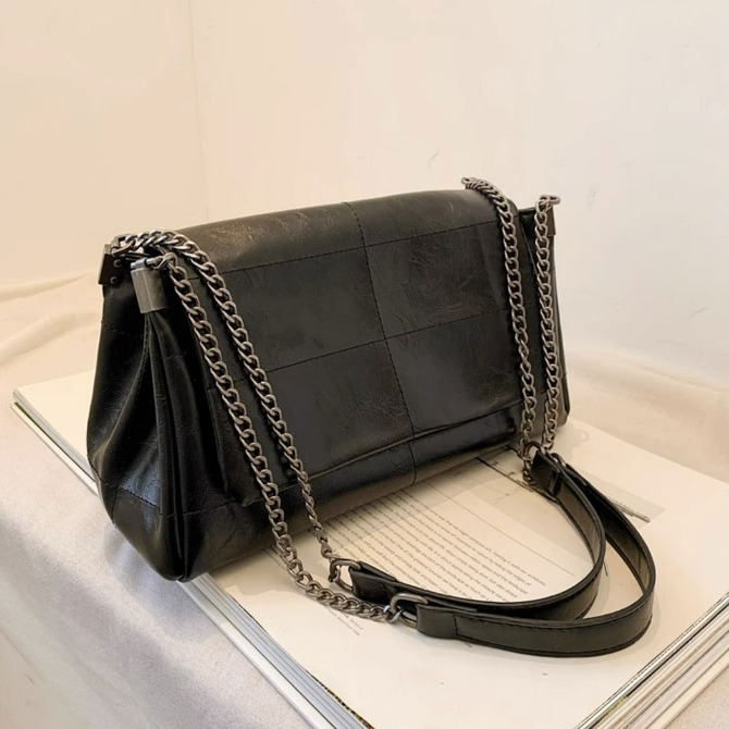 여성 스퀘어 체인 숄더 백 가방 핸드백